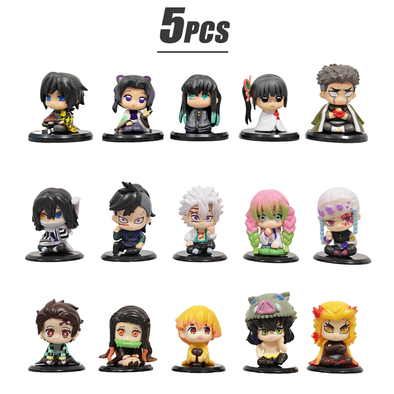 Anime Merchandise Demon Slayer - 5 Styles/Set Demon Slayer Q Version