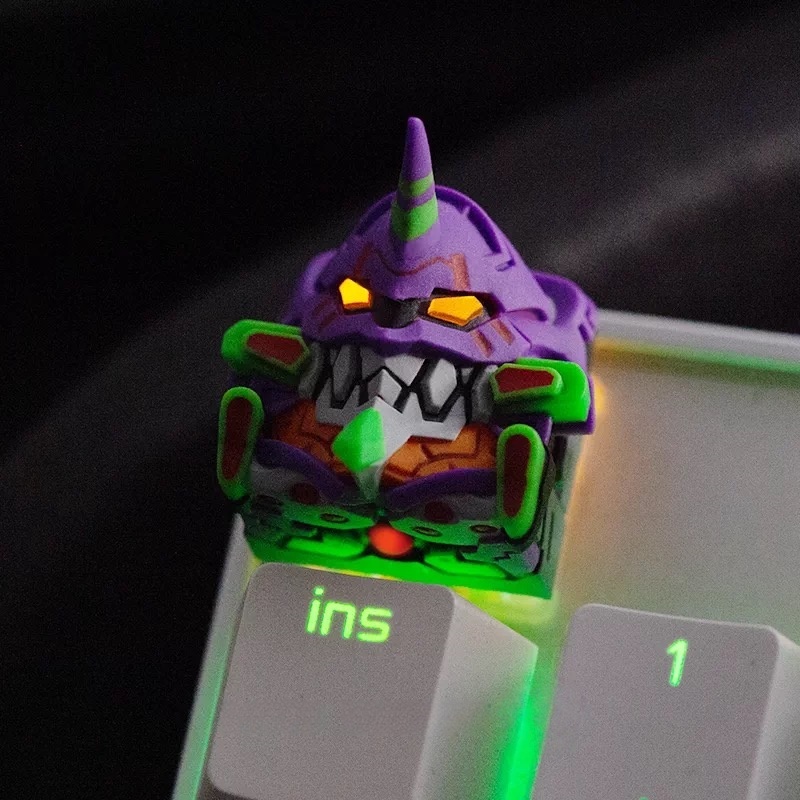 Keycap Artisan Anime - Anime New Century Evangelion Light-Transmitting Keycap