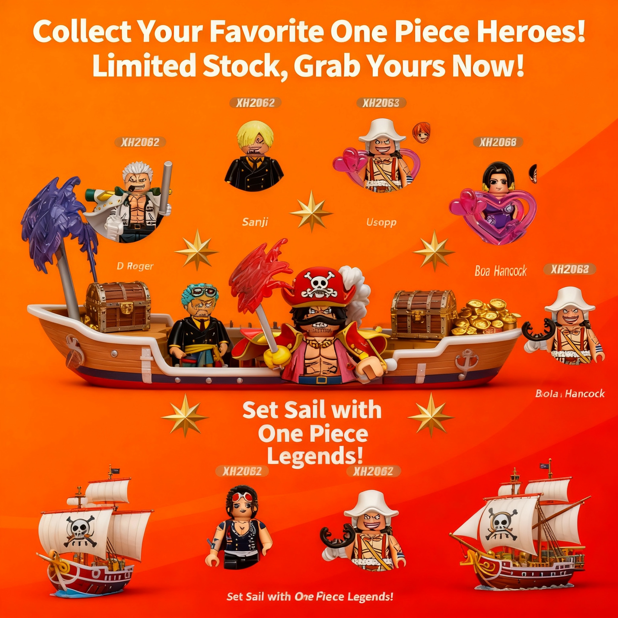 Anime One Piece Merchandise - Japanese Anime Series Mini Action Combination