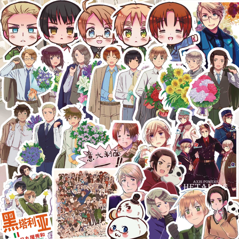 Sticker Sheet Set - 1 Pack Anime Sticker Axis Powers