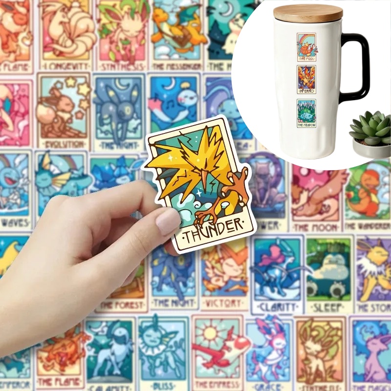 90Pcs/pack Pokemon Eevee Pikac - Sticker Sheet Set avis et prix