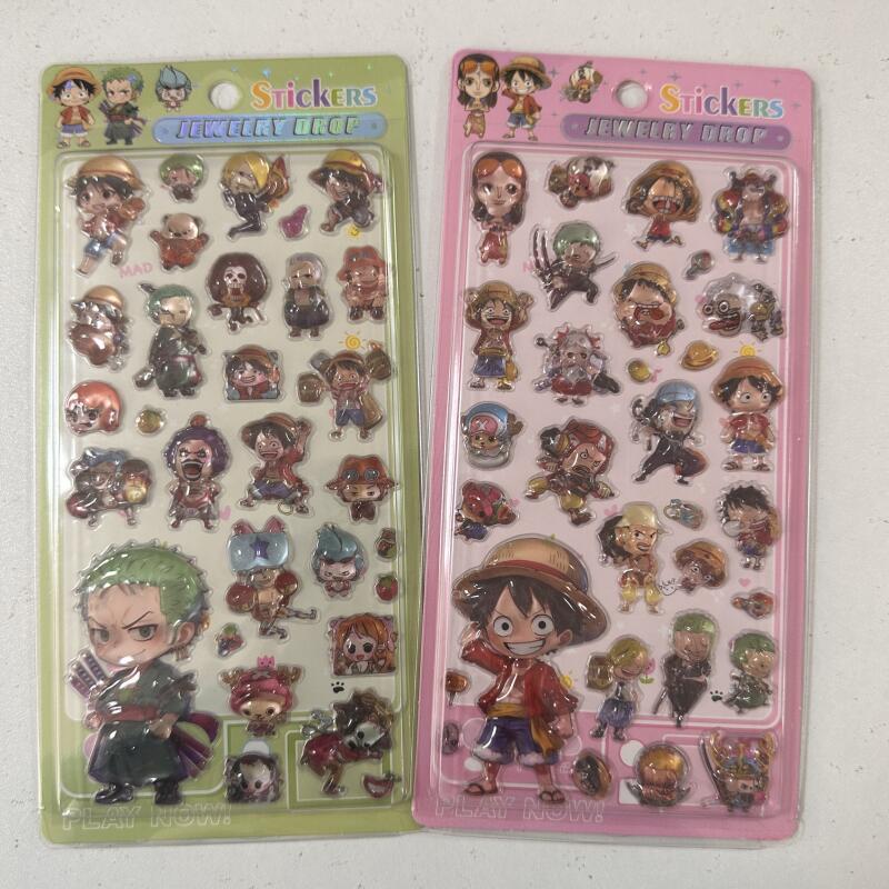 Cartoon 3D Relief Stickers Ani - Anime One Piece Merchandise avis et prix