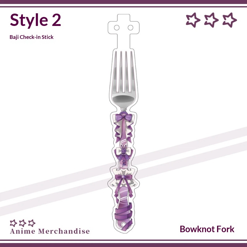 Anime Acrylic Bowknot Fork Sha - Anime Merchandise China avis et prix