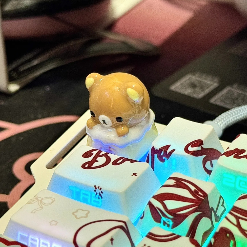 Kawaii Rilakkuma Keycaps Relax - Keycap Artisan Anime avis et prix