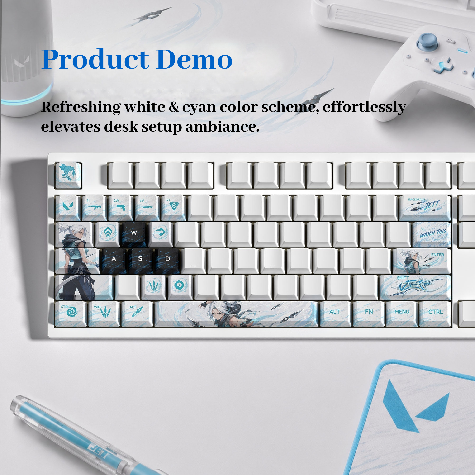 Valorant Keycaps 29 Keys Pbt A - Keycap Artisan Anime avis et prix