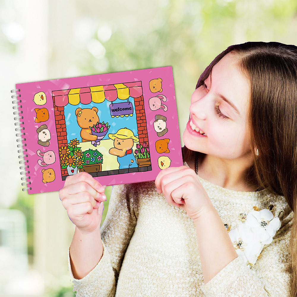 Adorable Bear Coloring Book Se - Sticker Sheet Set avis et prix