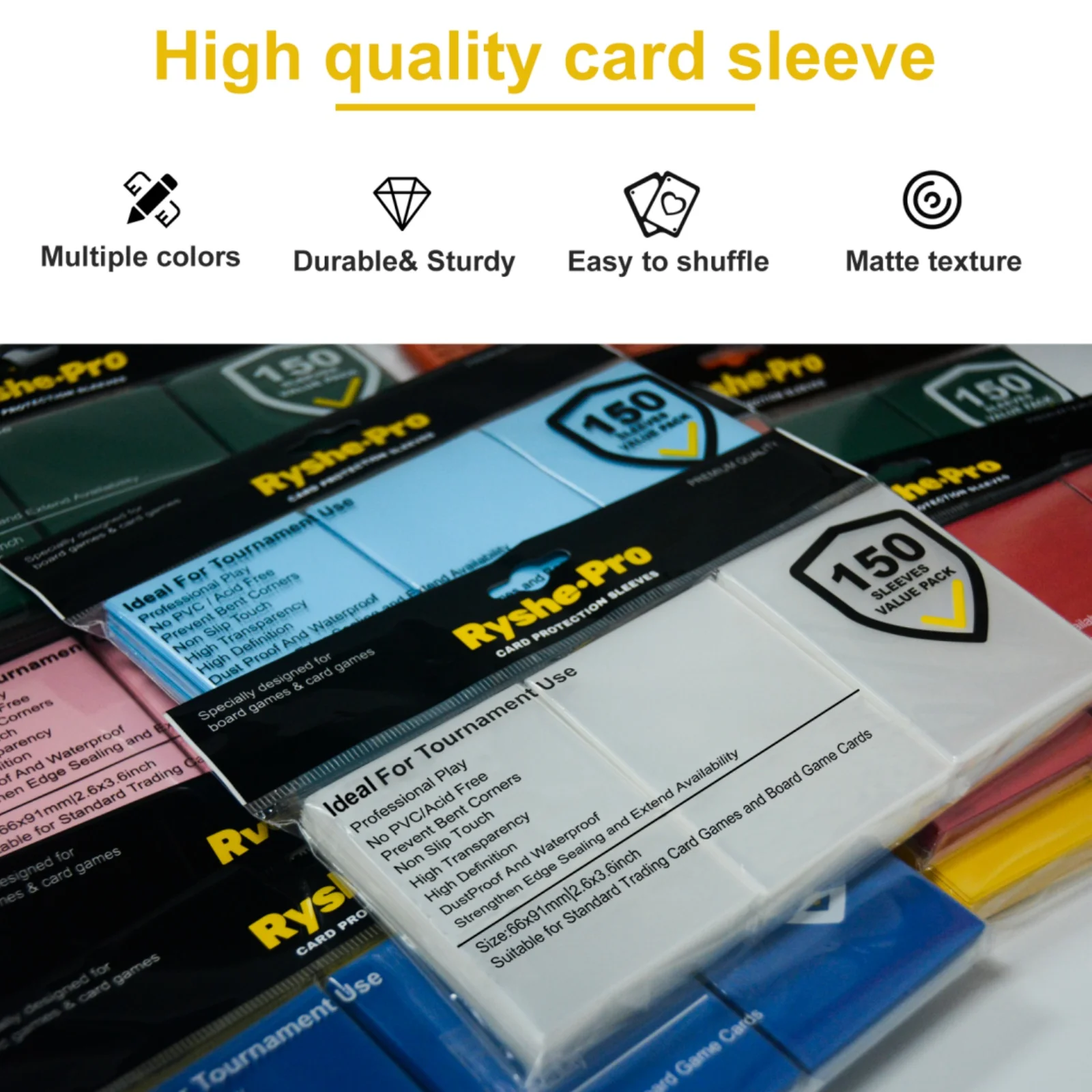 150Pcs 66*91mm Premium Card Sl - Collector Card Sleeve avis et prix
