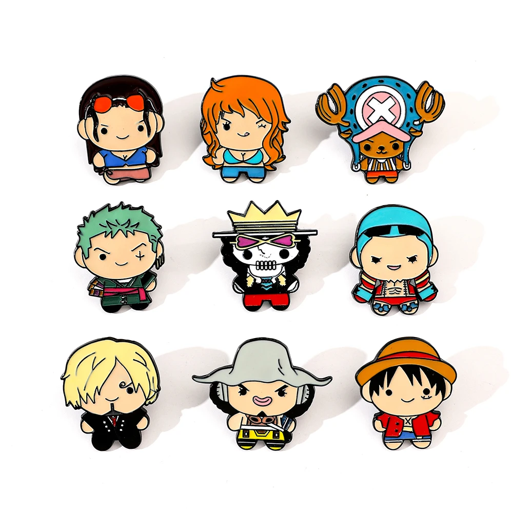 9 Pcs Creative Cartoon Brooch  - Anime One Piece Merchandise avis et prix