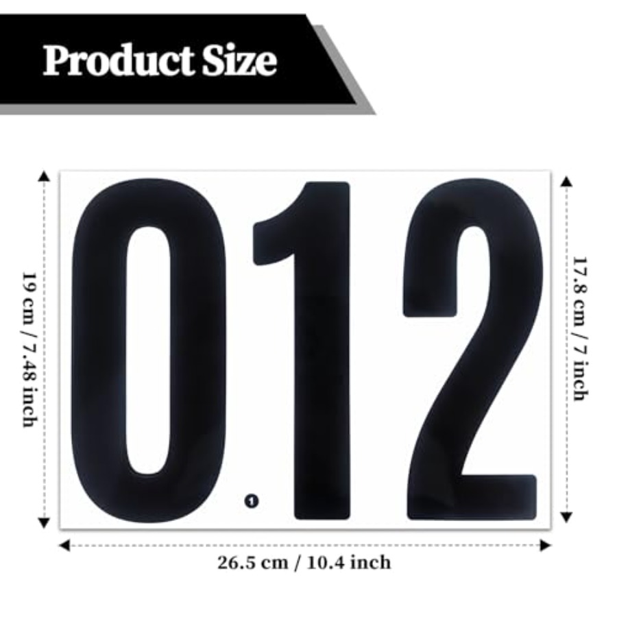 12 Sheets 7 Inch 0-9 Number St - Sticker Sheet Set avis et prix