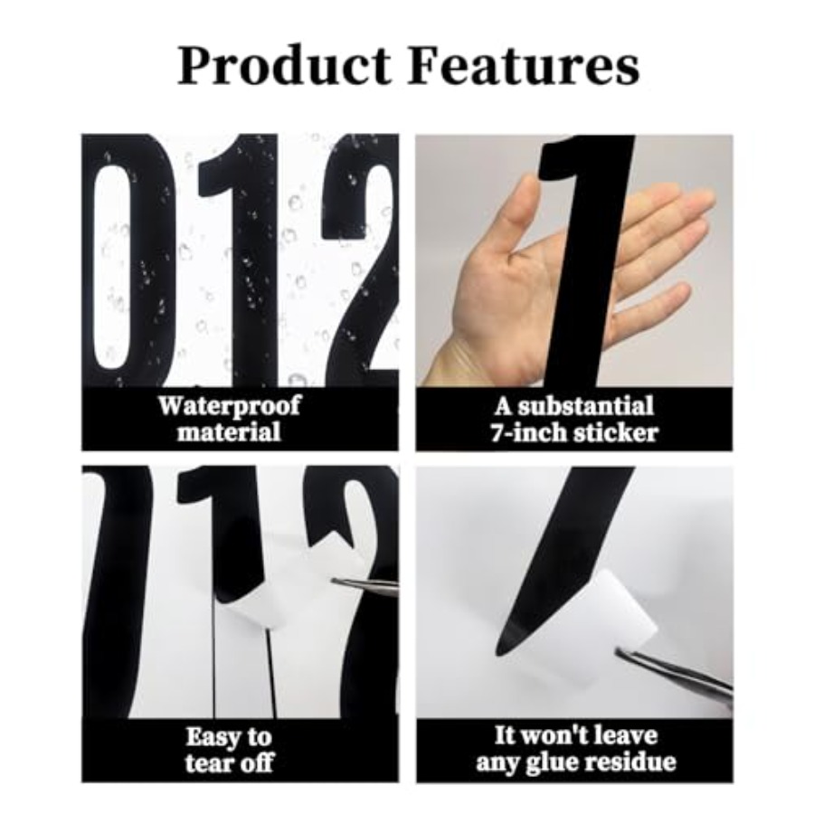 12 Sheets 7 Inch 0-9 Number St - Sticker Sheet Set avis et prix