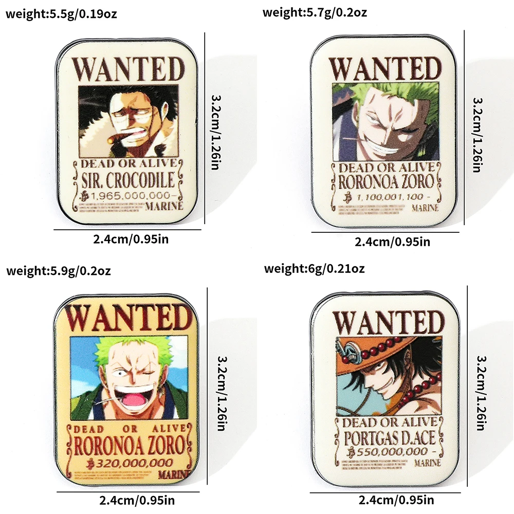 4 Pcs Fashion Cartoon Anime Br - Anime One Piece Merchandise avis et prix
