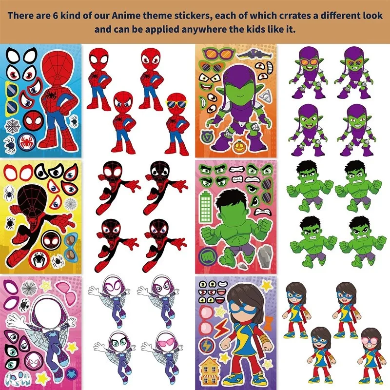 12pcs / Pack Spidey And His Am - Sticker Sheet Set avis et prix