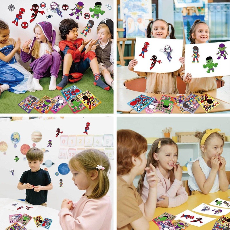 12pcs / Pack Spidey And His Am - Sticker Sheet Set avis et prix