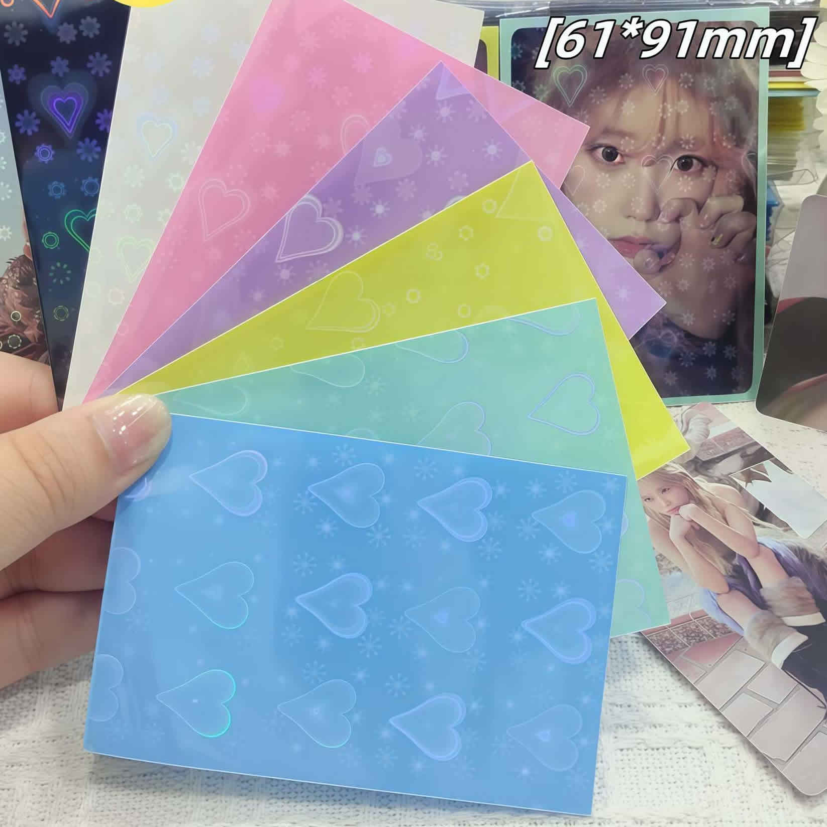 61x91mm Laser Heart Card Sleev - Collector Card Sleeve avis et prix