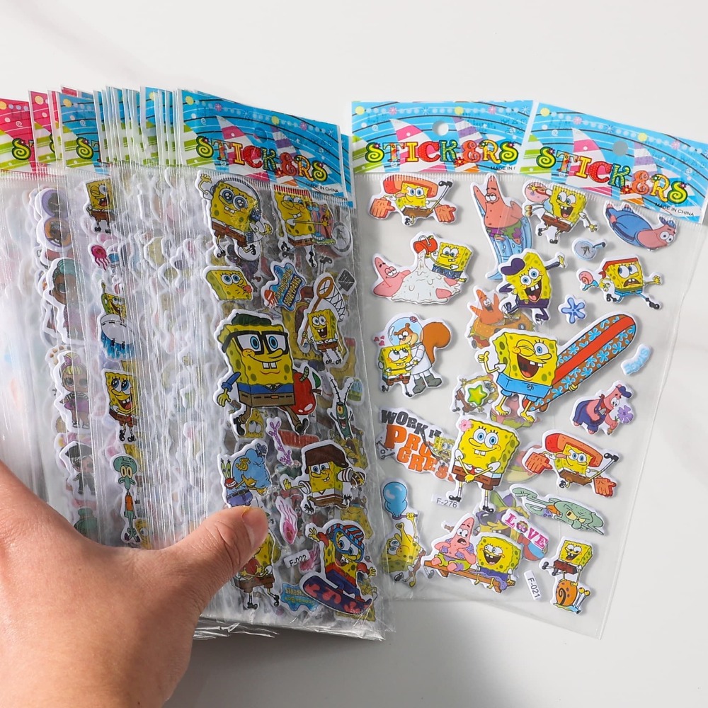 12-Pack SpongeBob 3D Stickers  - Sticker Sheet Set avis et prix