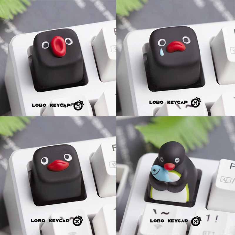 Cute Pingu Anime Series Pengui - Keycap Artisan Anime avis et prix