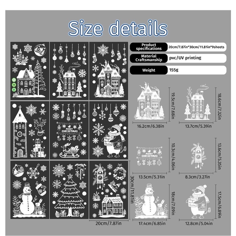 9 Sheets/set of New Christmas  - Sticker Sheet Set avis et prix