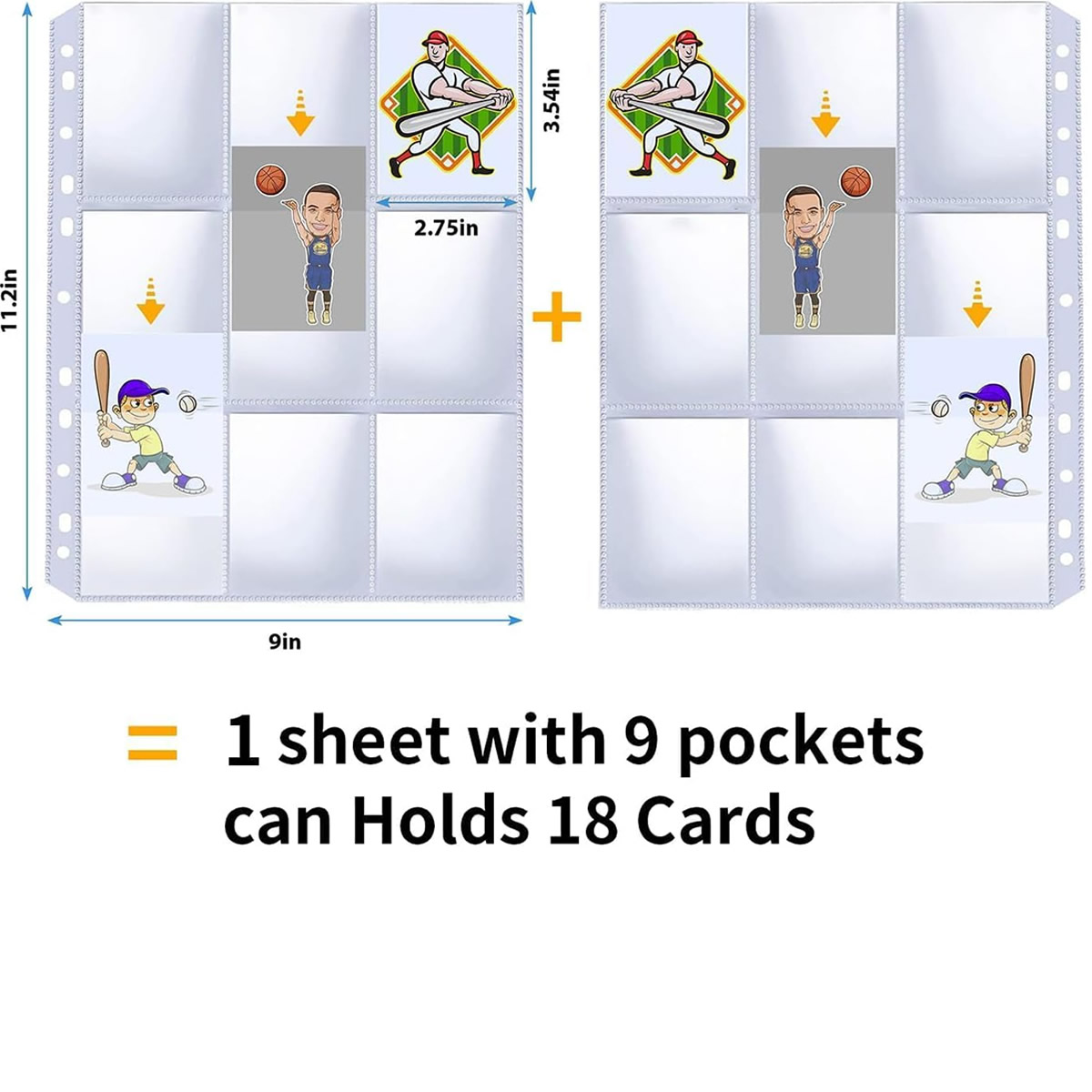 50 Pack 9 Pocket Card Sleeves  - Collector Card Sleeve avis et prix