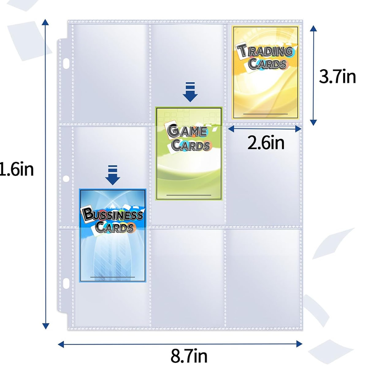 50 Pack 9 Pocket Card Sleeves  - Collector Card Sleeve avis et prix