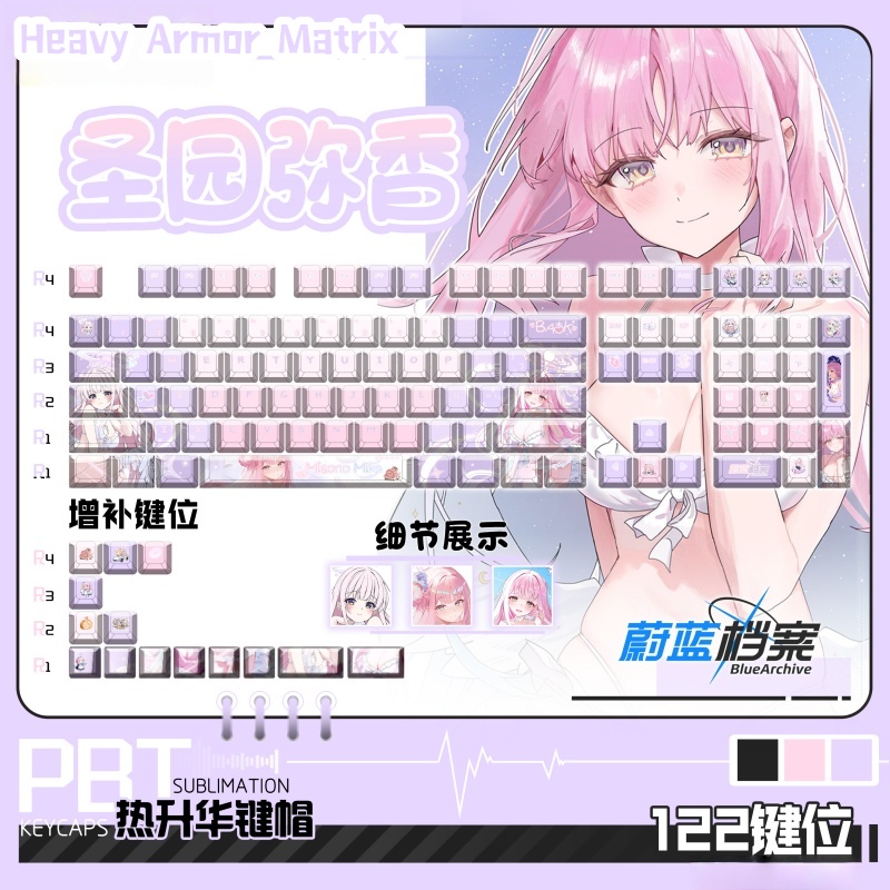 New Hot Sale Blue Archive Miso - Keycap Artisan Anime avis et prix