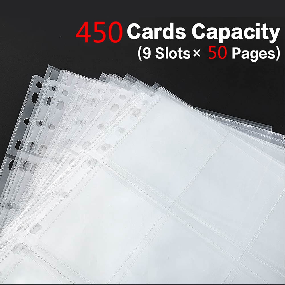 50 Pages 450 Pockets Single Si - Collector Card Sleeve avis et prix